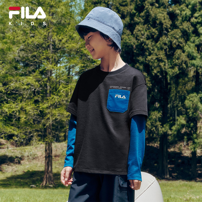 FILA斐乐中大童长袖T恤