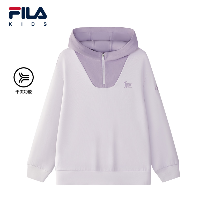 FILA斐乐女中大童连帽卫衣