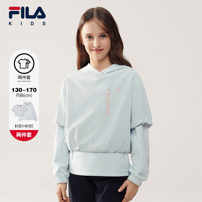 FILA斐乐儿童童装卫衣2026年春季新款女童中大童户外运动连帽上衣,童装/婴儿装/亲子装,卫衣/绒衫,淘宝优惠券,粉丝福利购,淘宝优惠卷