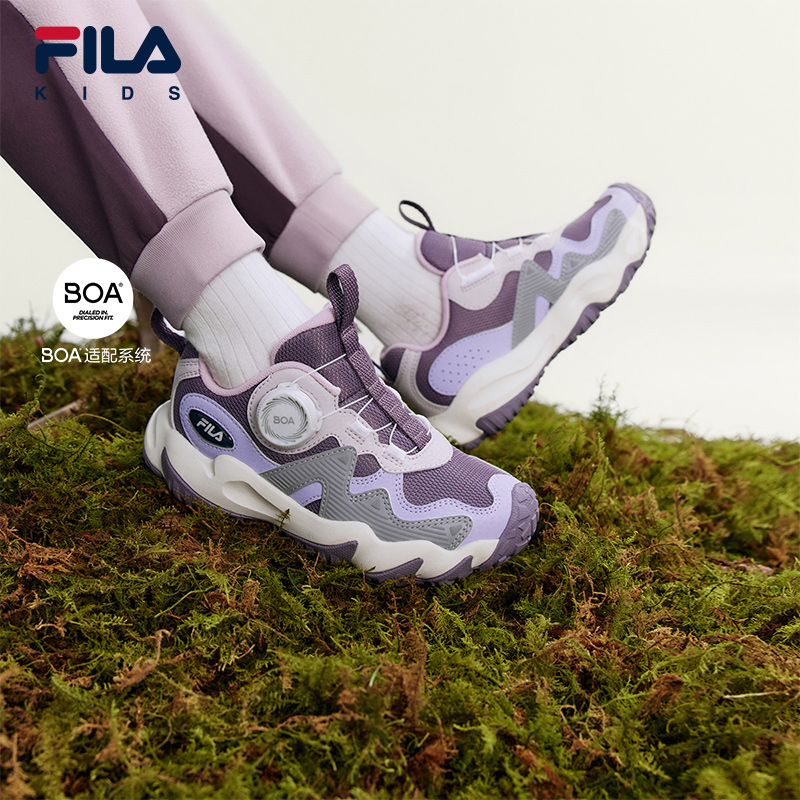FILA斐乐儿童童鞋综训鞋2025年冬季新款男童小童儿童虎爪户外鞋
