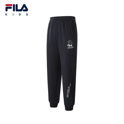FILA斐乐男中大童针织长裤
