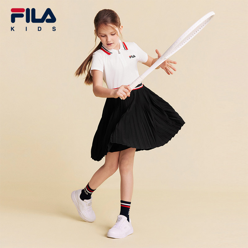 【苏珊裙】FILA斐乐儿童童装裙子2026夏季新款女中大童网球连衣裙