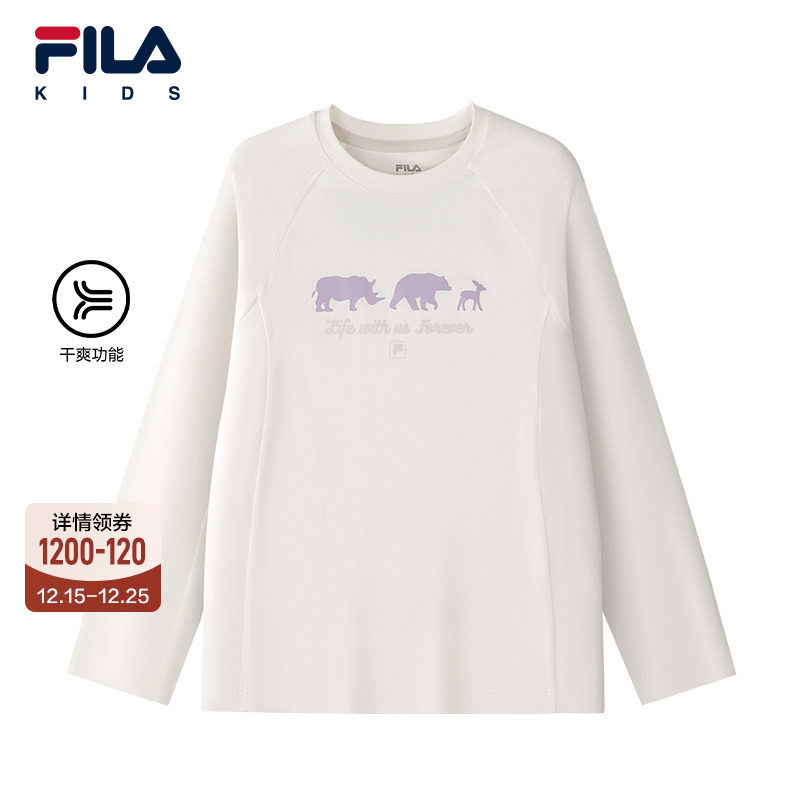 FILA斐乐女中大童长袖T恤