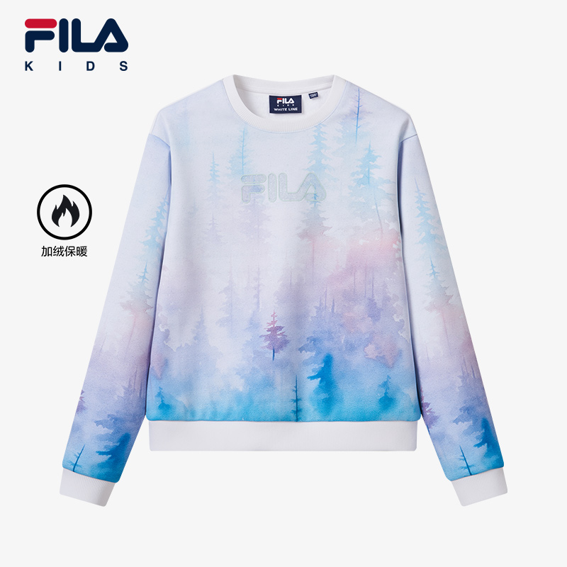 FILA斐乐女中大童套头卫衣