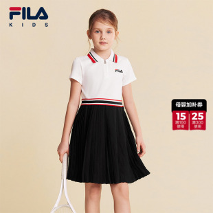 【苏珊裙】FILA斐乐儿童童装裙子2026夏季新款女中大童网球连衣裙