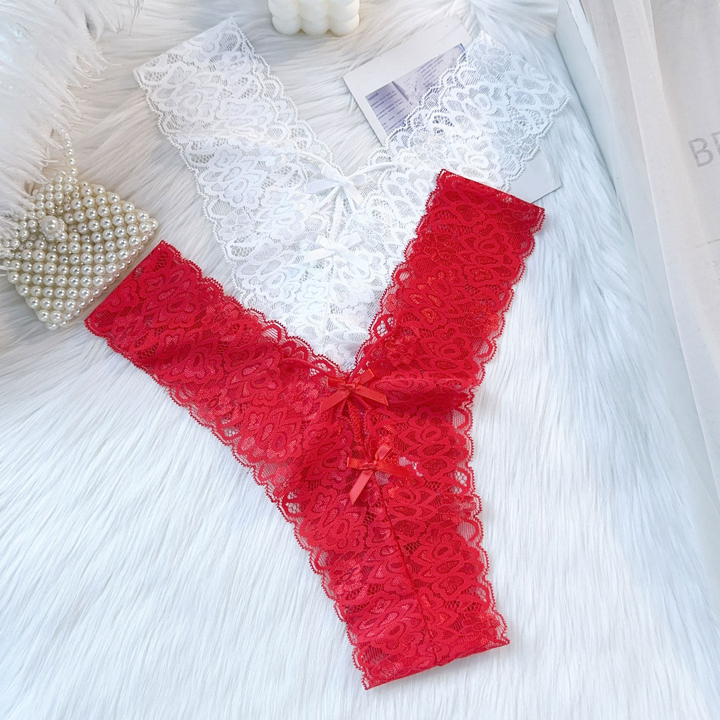 法式性感蕾丝女士三角裤大红色新娘蝴蝶结提臀舒适中低腰大码内裤,女士内衣/男士内衣/家居服,女三角裤,淘宝优惠券,粉丝福利购,淘宝优惠卷
