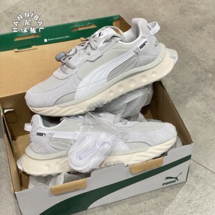 彪马Puma Wild Rider 灰白色男女同款低帮复古休闲运动鞋381595