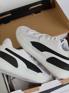 PUMA彪马CLYDE HARDWOOD黑白库兹马耐磨减震低帮实战篮球鞋194454