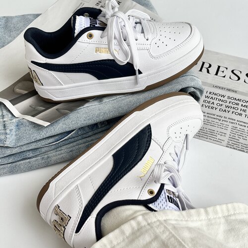 PUMA彪马新款男女同款Caven 2.0白蓝舒适百搭防滑休闲板鞋395082