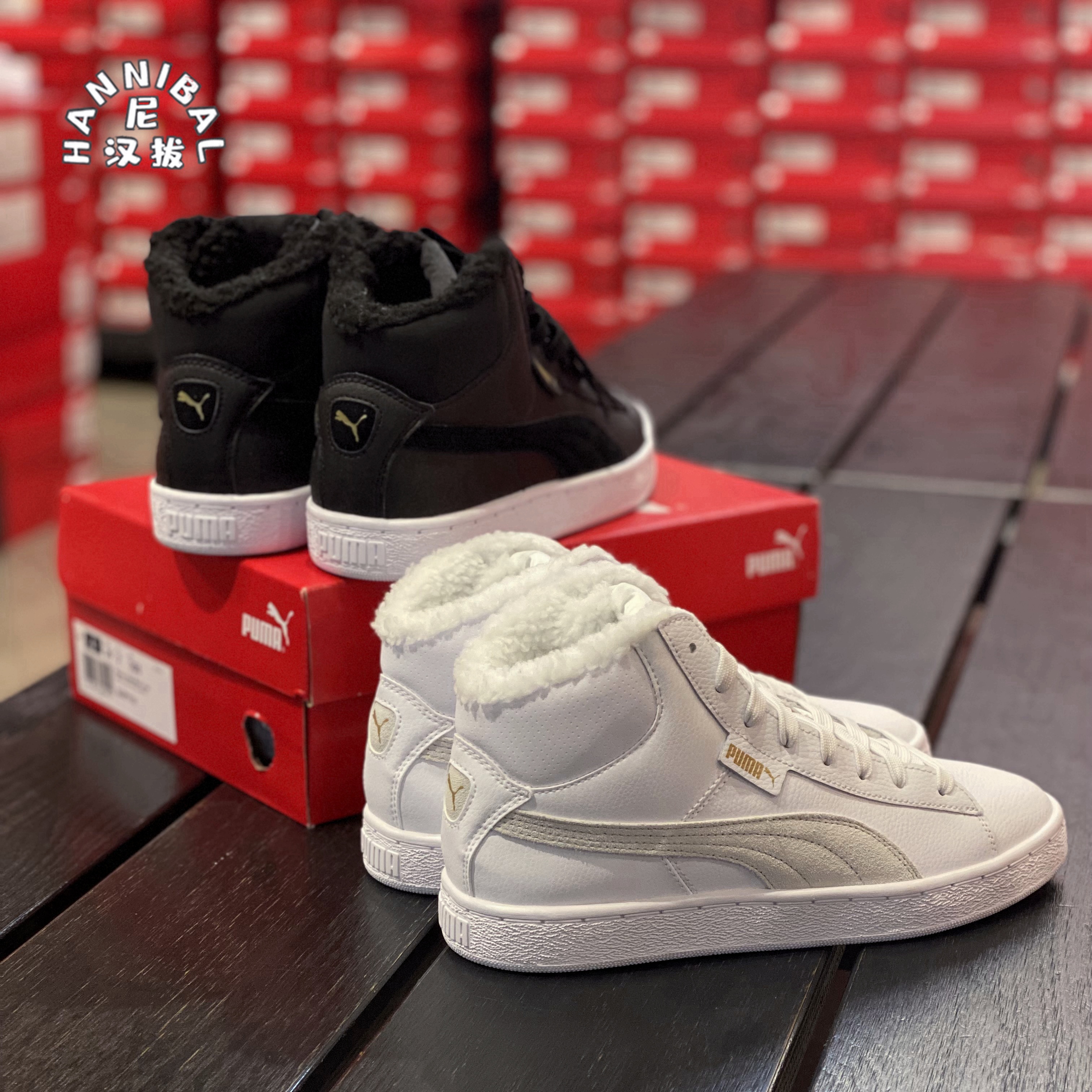 秋冬加绒保暖高帮板鞋板鞋