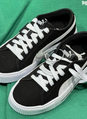 PUMA彪马男女帆布鞋夏季黑白情侣同款经典透气运动休闲板鞋386393