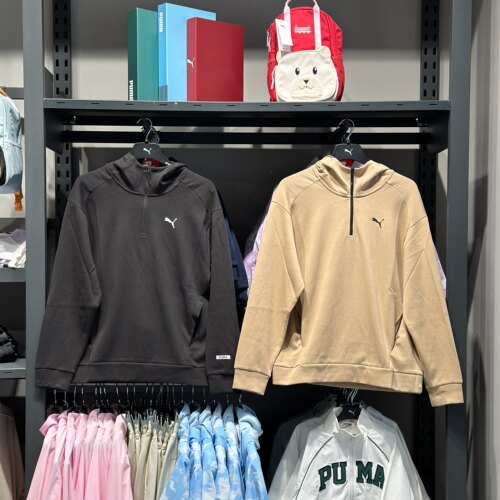 PUMA彪马新款秋冬男款针织半拉链连帽休闲运动卫衣套头衫681289 - 封面