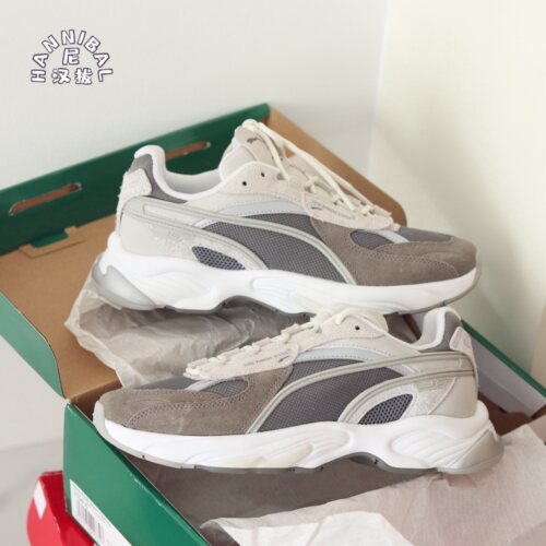 puma彪马connect白灰色休闲跑鞋