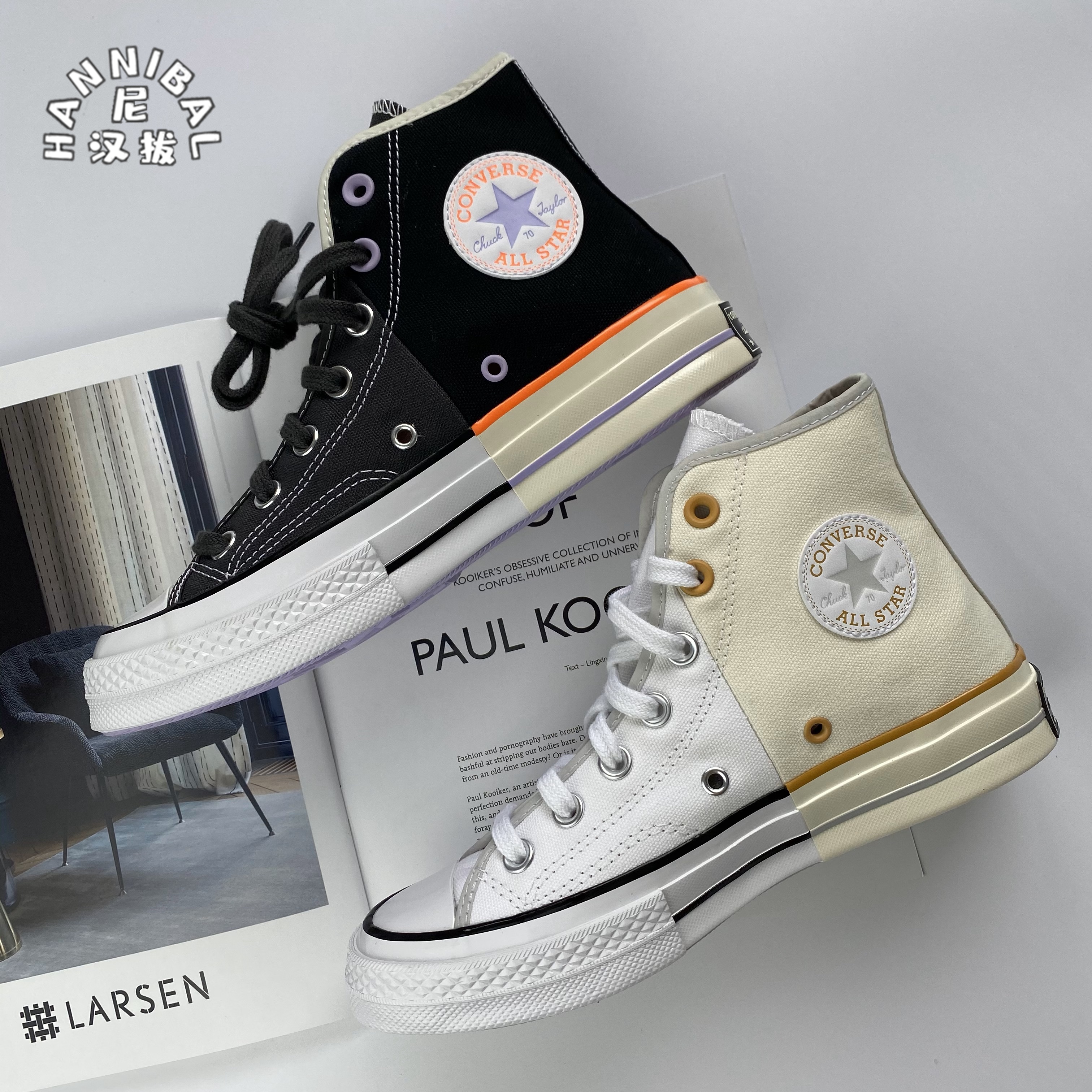 匡威1970s拼接鸳鸯帆布鞋