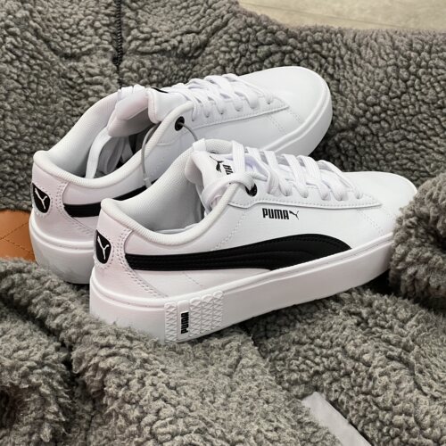 彪马厚底增高女子系带复古板鞋