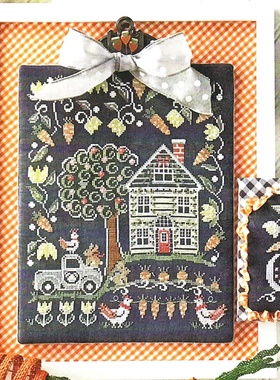 弹弹十字绣 D1136杂志-胡萝卜农场自配DMC线/R线十字绣套件非印花