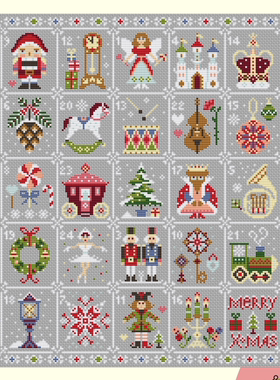 弹弹十字绣 自配DMC线/R线十字绣套件 非印花D0443杂志-胡桃夹子