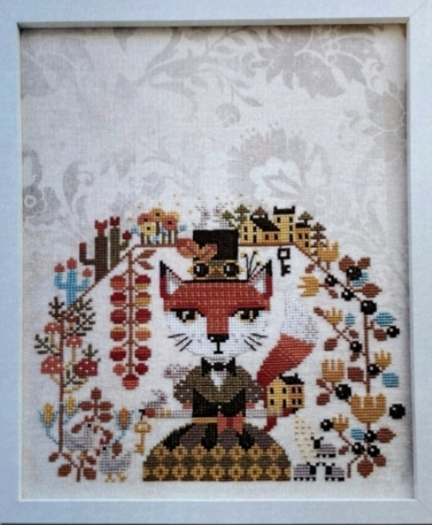 弹弹十字绣 自配DMC线/R线十字绣套件 非印花 D518杂志-朋克狐狸