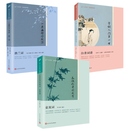 正版包邮 全3册 恋上古诗词 豪放词+纳兰词+白香词谱 一片幽情冷处浓 长恨此身非我有 学词入门