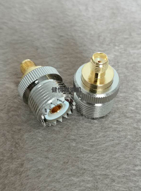 UHF转接头 SMA母头转M母头 M母转SMA母 UHF头 SL16转SMA-KK转换头