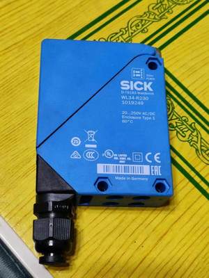 拍前询价：(议价）SICK西克WL34-R230传感器 功能完好成色如图 拆