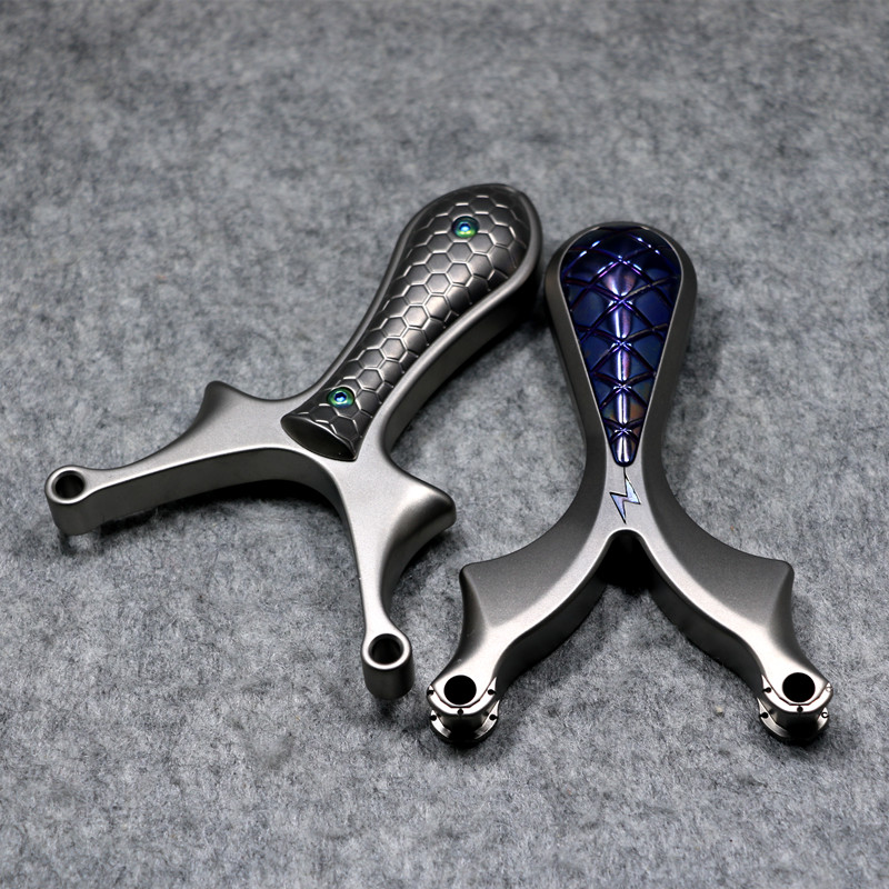 破风星耀单卡钛合金蜗牛毒牙卡球弓蜗牛弹弓海浪纵横扣指高精准弓