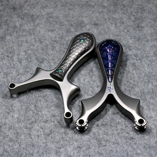 破风星耀单卡钛合金蜗牛毒牙卡球弓蜗牛弹弓海浪纵横扣指高精准弓