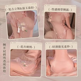 茶服女旗袍连衣裙毛呢外套文艺复古禅意茶艺师服装秋冬长袖中国风