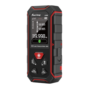 日本三量手持式双向激光测距仪红外线测量仪高精度电子尺背面磁吸