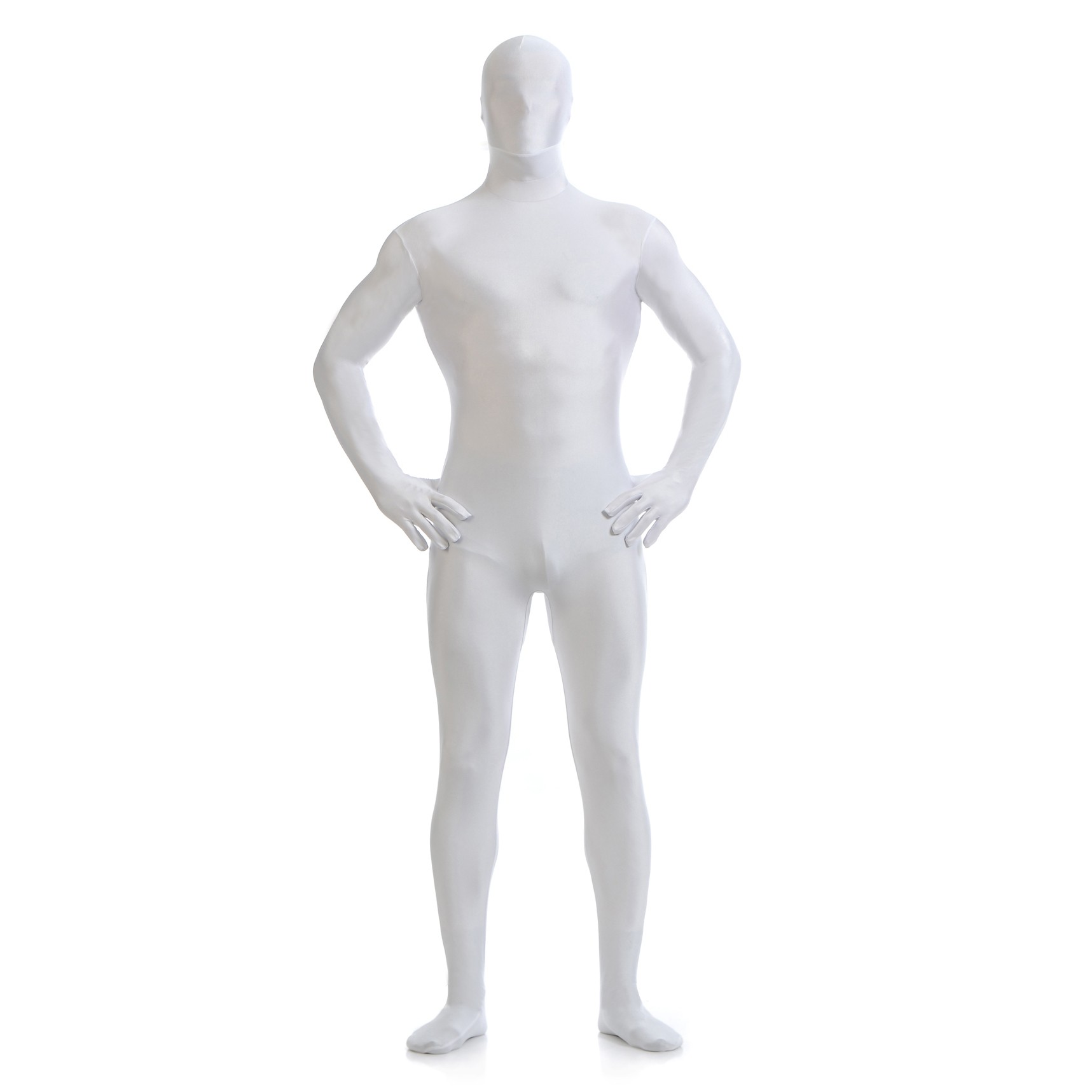 Pure white spandex all-inclusive tights Elastic Lycra zentai COSPLAY base coat