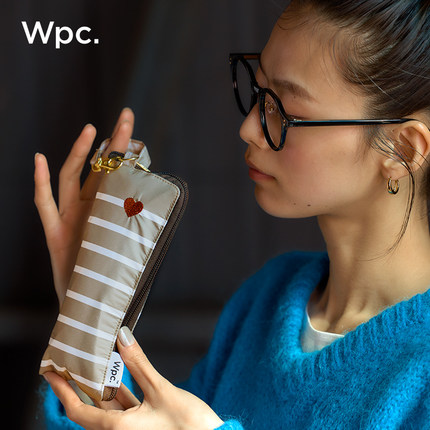 wpc太阳伞小巧便携折叠黑胶防紫外线晴雨两用女超轻防晒遮阳伞