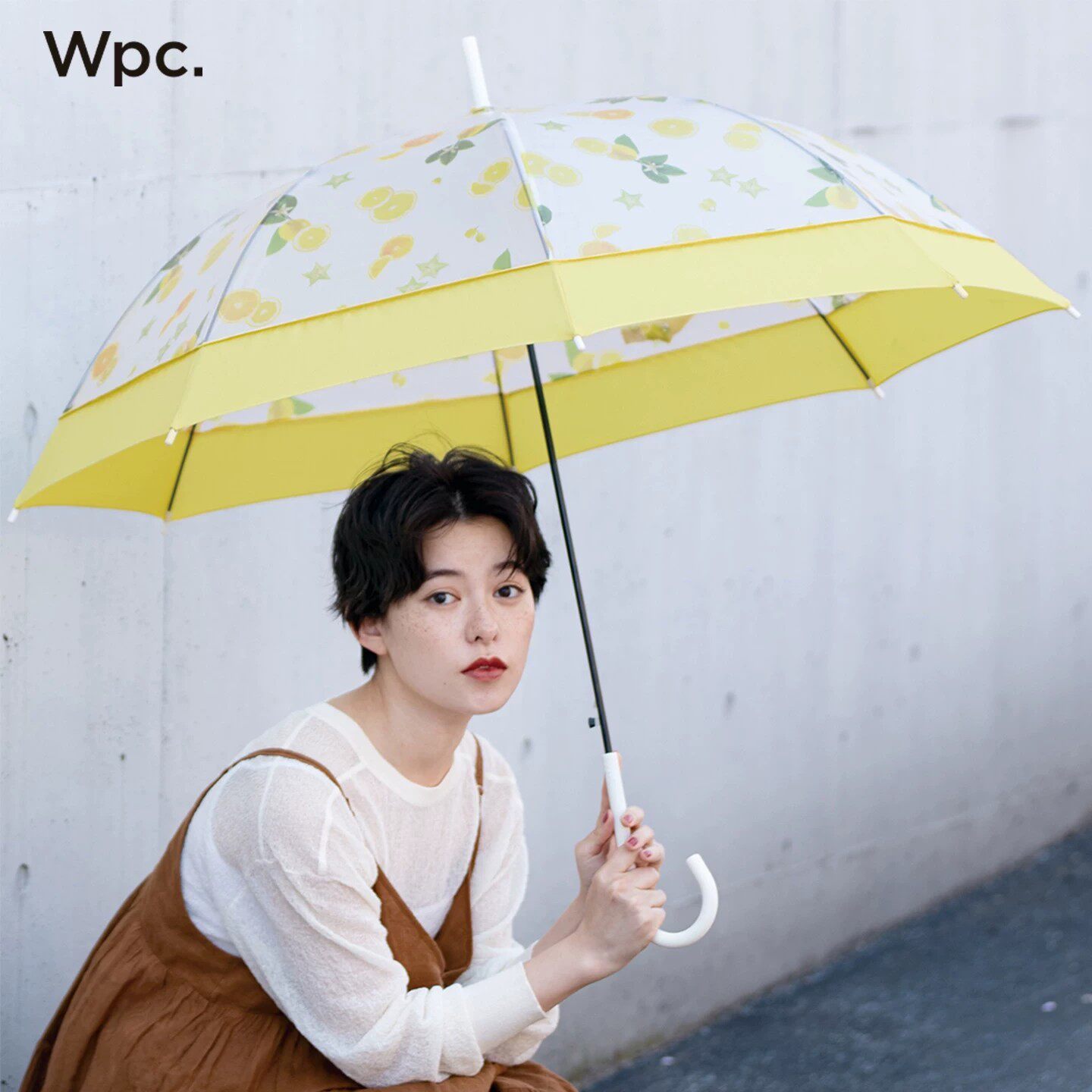 wpc雨伞加大加厚加固长柄雨伞女生高颜值水果印花大号果冻伞