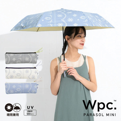 Wpc.涤棉防晒伞彩胶遮阳伞