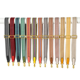 适用H家凯莉包单肩带3.8cm帆布宽肩带配件可调节斜挎带子单买替换