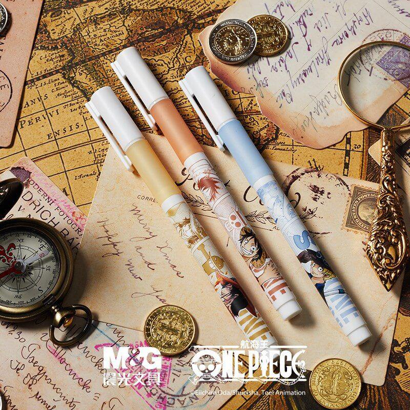 晨光0.5m黑色B4309中性笔插拔全针管签字笔航海王新征途水笔