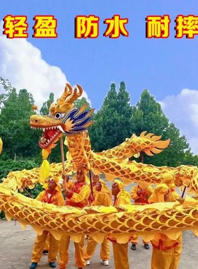 舞龙道具牛津烫金国标龙舞龙灯竞技舞龙服装专业舞龙舞狮龙头演出