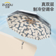 左都遮阳伞双层钛银超强遮阳专业防晒抗UV女晴雨两用大号折叠