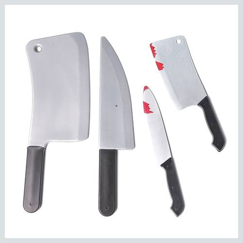 万圣节仿真兵器带血尖菜刀cosplay装备鬼屋密室派对恶搞恐怖道具