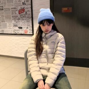 2025年爆款排骨羽绒棉服女装连帽外套轻薄保暖短款棉衣男女同款