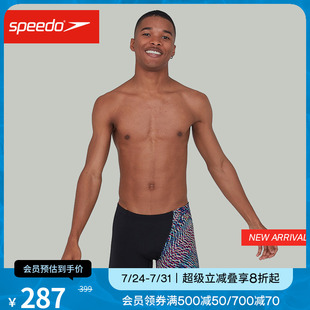 印花男子平角泳裤 竞赛训练数码 轻盈抗氯水陆两用 速比涛 Speedo