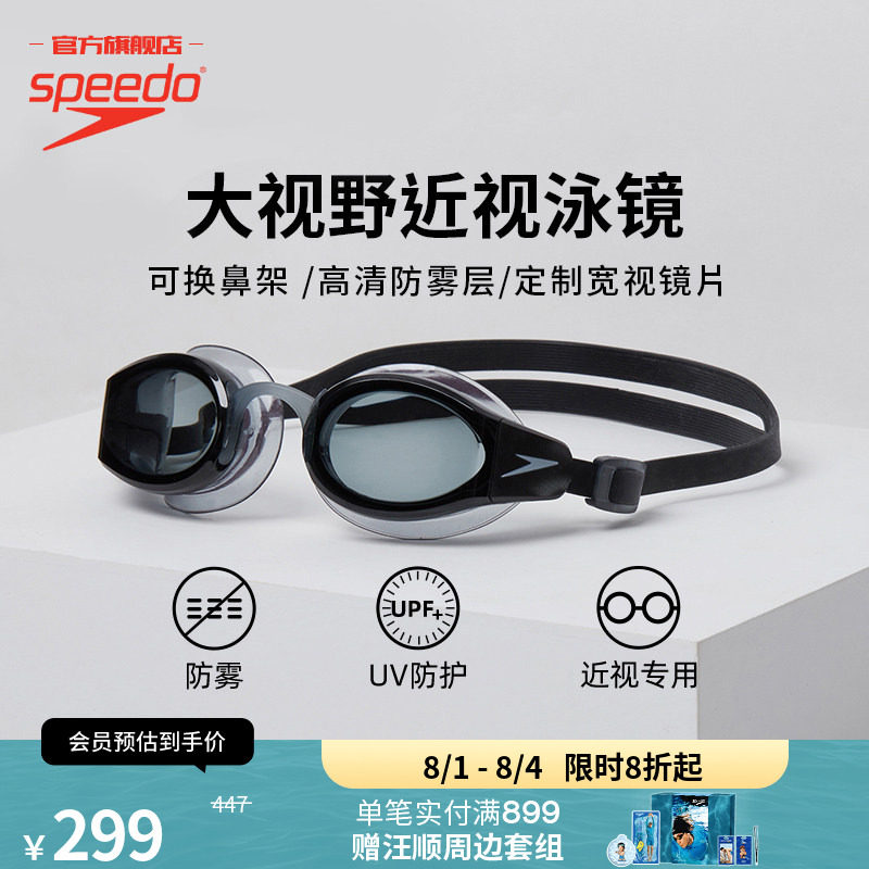 Speedo/速比涛泳镜左右不同度数