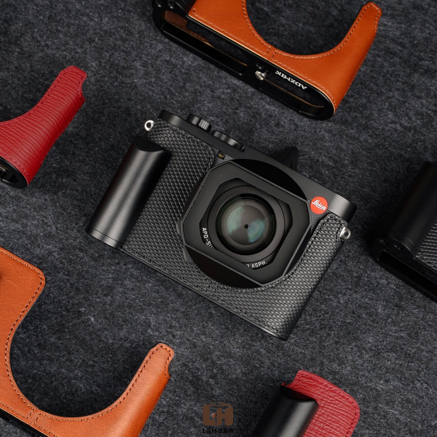 适用徕卡Leica Q3皮套相机包真皮保护套莱卡Q3 43手柄包半套底座