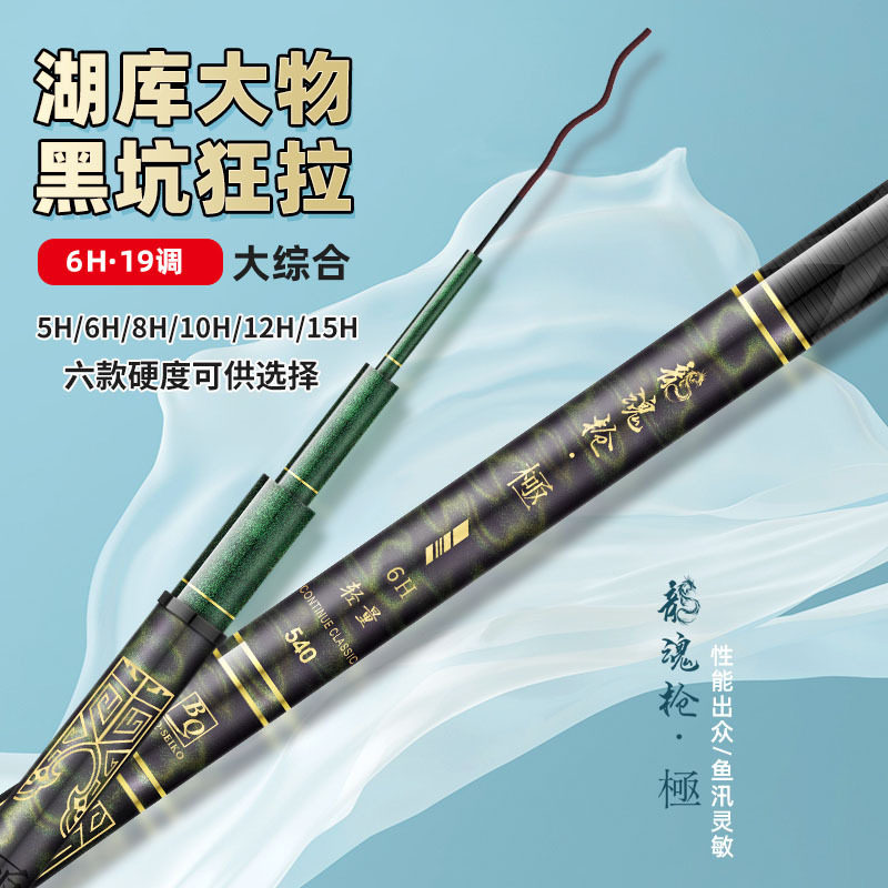 碧泉精工钓鱼竿手竿碳素超轻超硬黑坑19调台钓竿鲤鱼竿轻量大物杆
