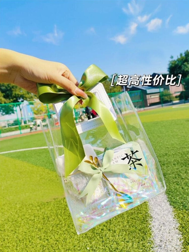 Прозрачная льняная сумка для детского сада, подарок на день рождения, для подружки невесты