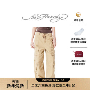 美式 新款 复古女士百搭长裤 休闲工装 裤 Hardy埃德哈迪秋季