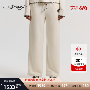 Ed Hardy埃德哈迪2026春季新款女士宽松阔腿长裤E1SAW268