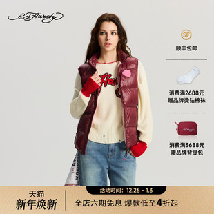 女士轻薄虎头标羽绒马甲E1RDW334 新款 Hardy埃德哈迪2025冬季