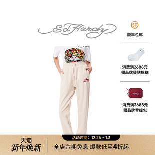 logo植绒合身收脚女士长裤 经典 新款 Hardy埃德哈迪冬季