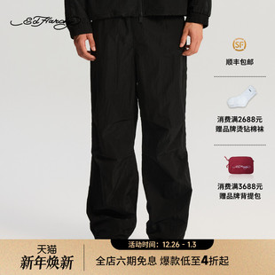 宽松平绣直筒长裤 男士 新款 E1RDM084 Hardy埃德哈迪2025冬季