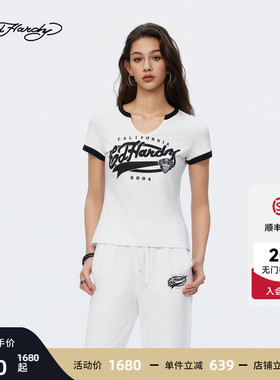 Ed Hardy埃德哈迪2026夏季新款女士短袖T恤E1STW213